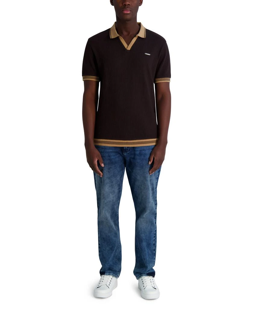 Karl Lagerfeld Paris TEXTURED JOHNNY COLLAR POLO 4