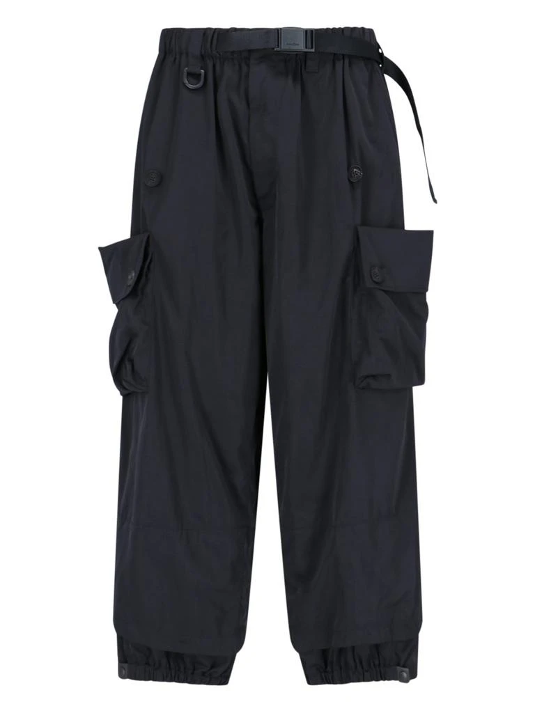 Y-3 Y-3 Belted Wide-Leg Cargo Trousers 1