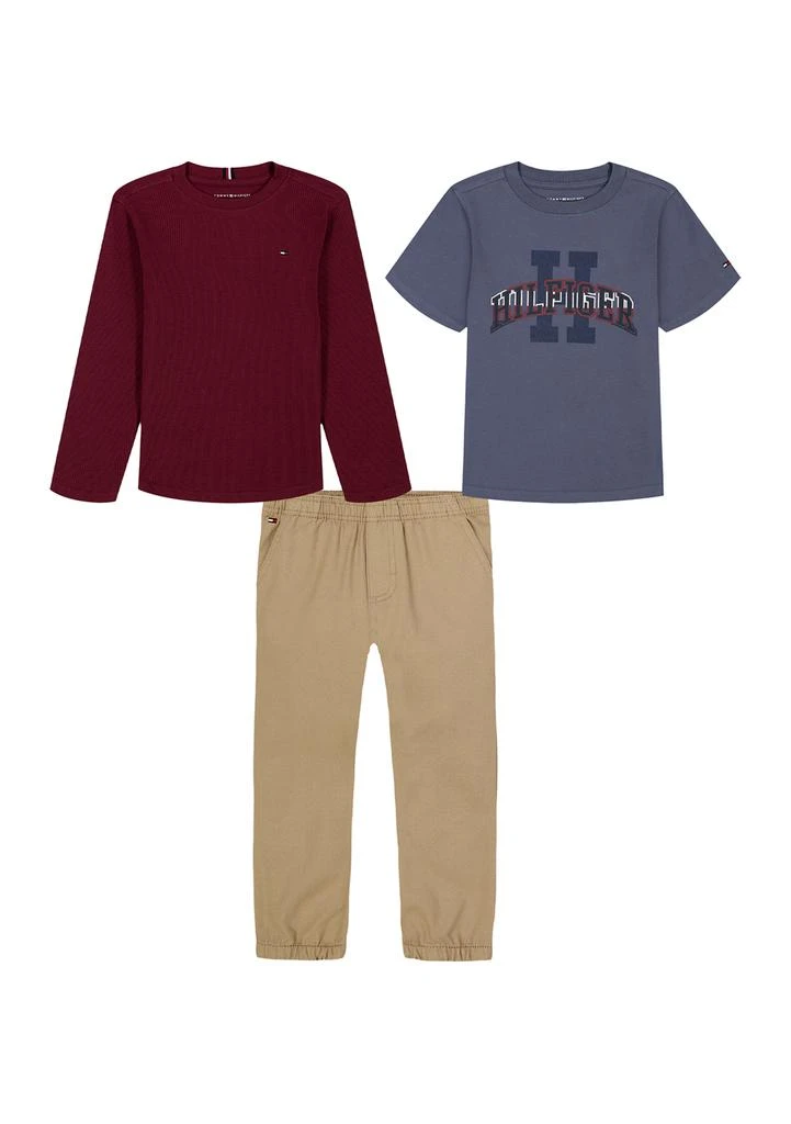 Tommy Hilfiger Toddler Boys 3-Piece Thermal, T-Shirt and Joggers Set