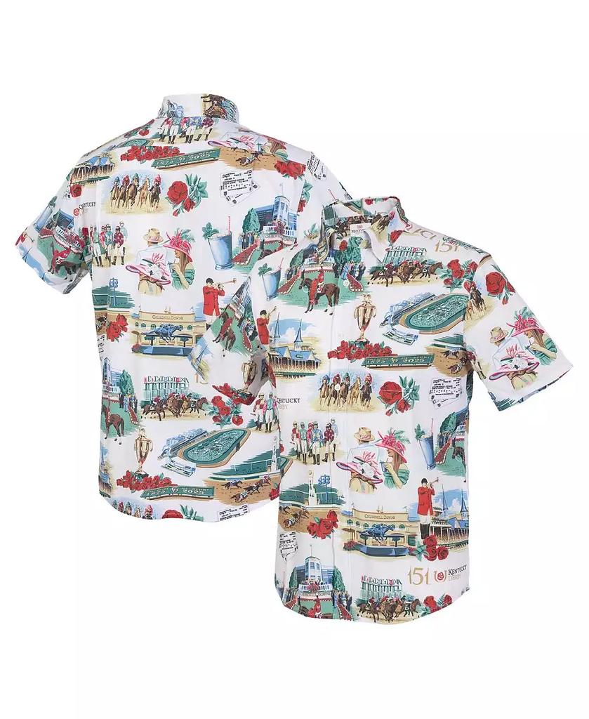 Reyn Spooner Men's White 151st Kentucky Derby Button-Up Shirt
