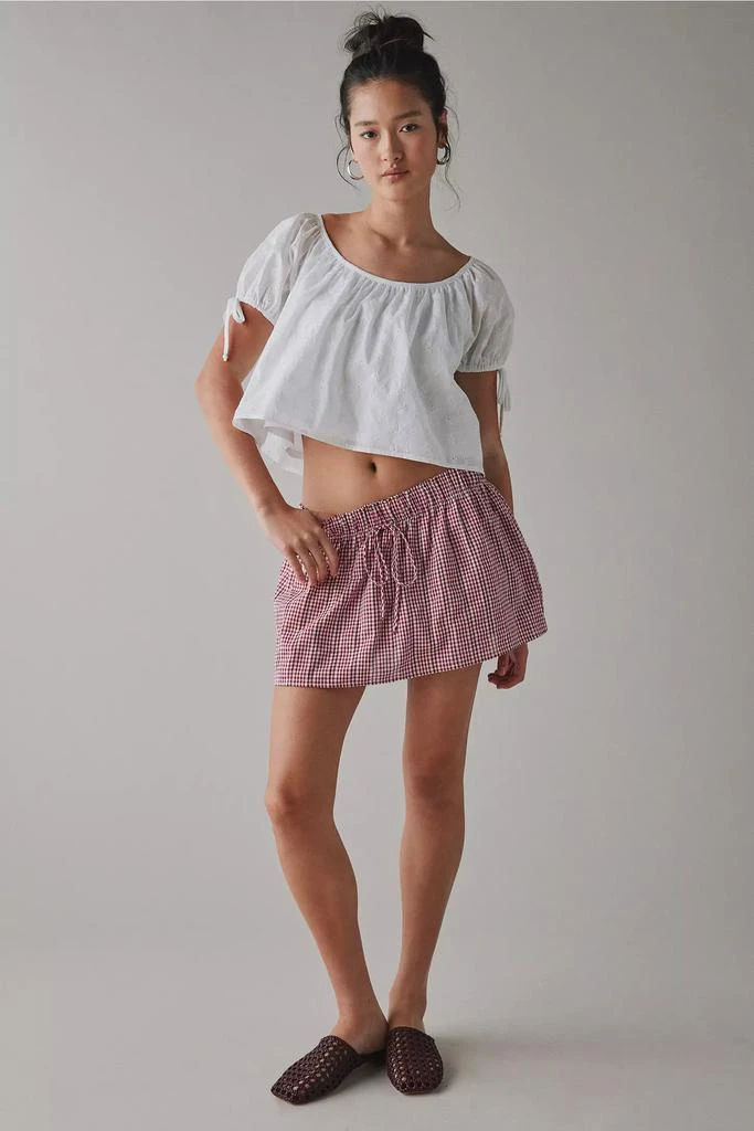 Kimchi Blue Kimchi Blue Emiline Gingham Cotton Low-Rise Mini Skirt 3
