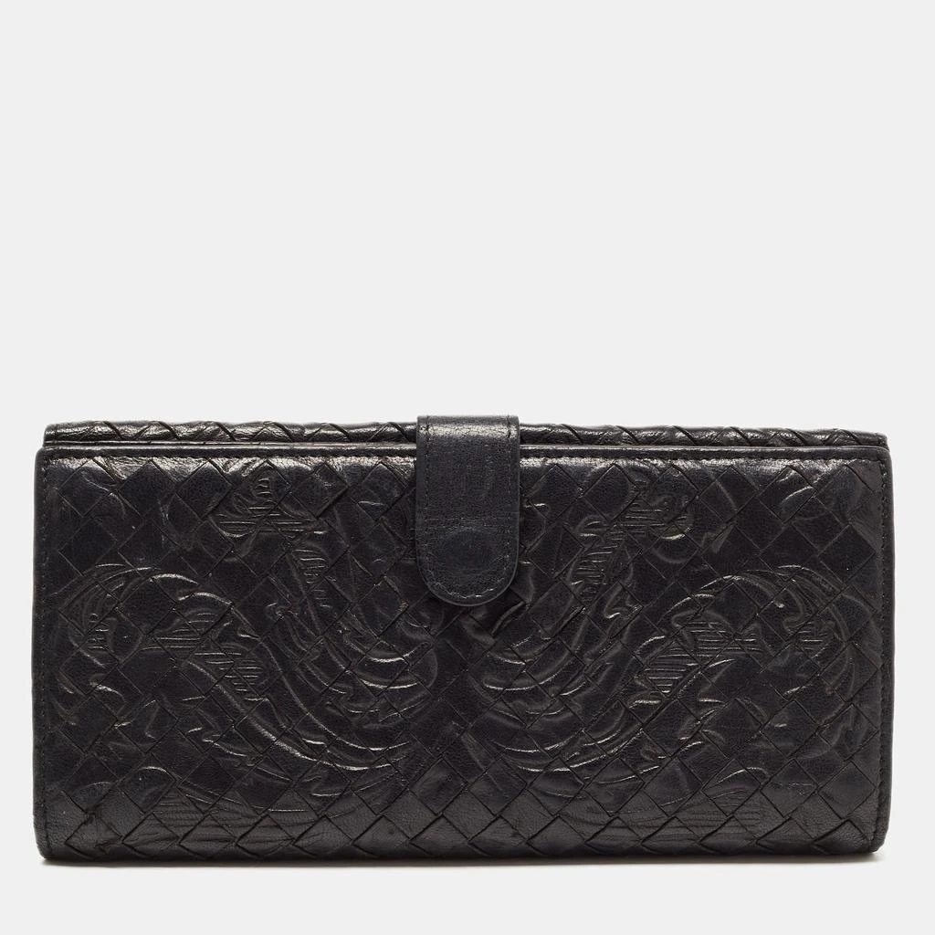 Bottega Veneta Intrecciato Leather Flap Continental Wallet 1