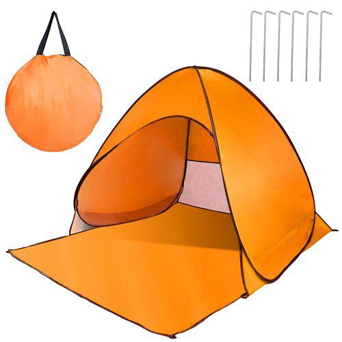 Fresh Fab Finds Pop Up Beach Tent Sun Shade Shelter Anti-UV Automatic Waterproof Tent Canopy For Outdoor Beach Camping Fishing P Orange