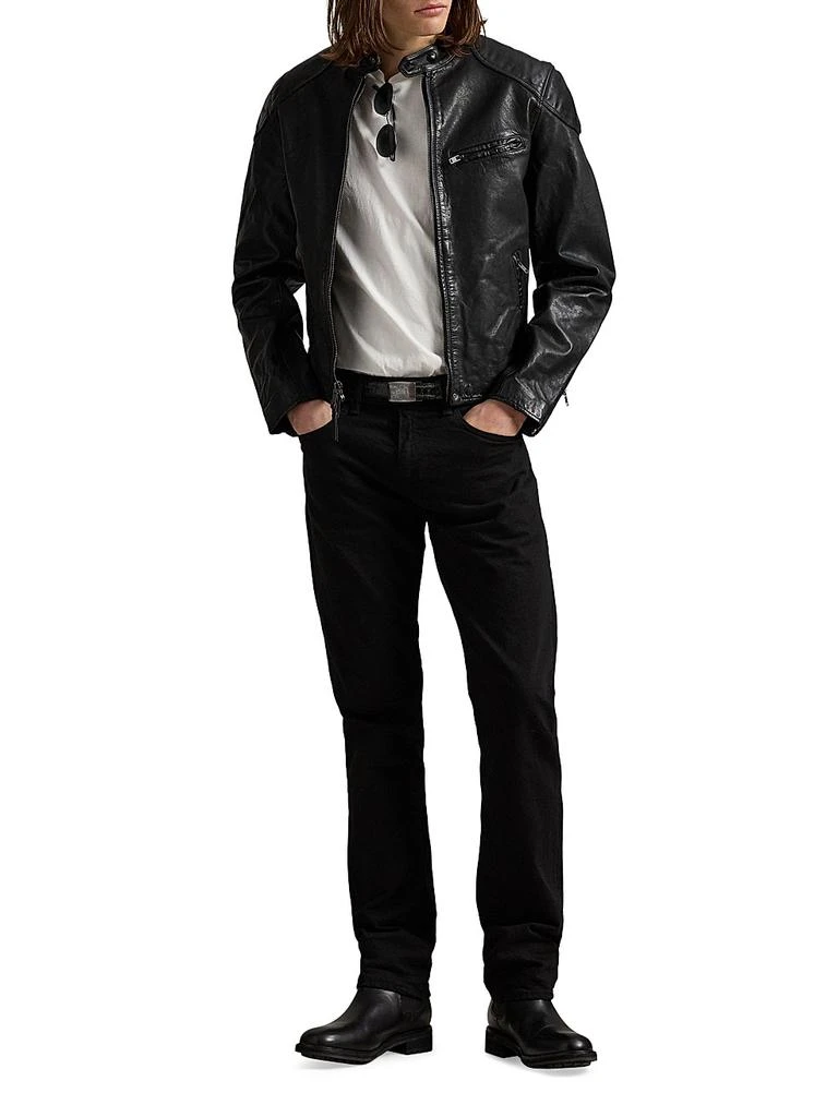 Ralph Lauren Café Racer Leather Biker Jacket 2
