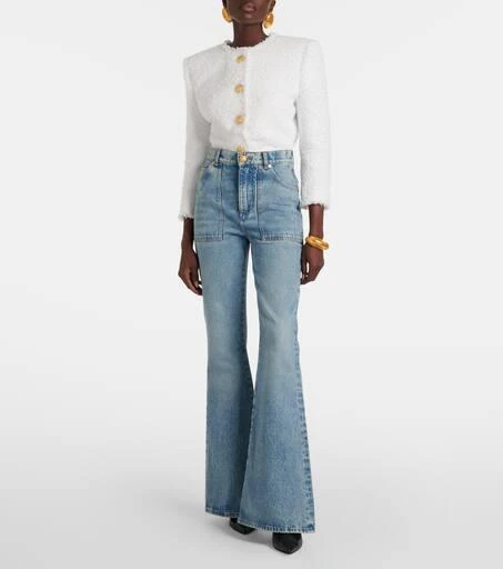 Balmain High-waisted flared jeans 7