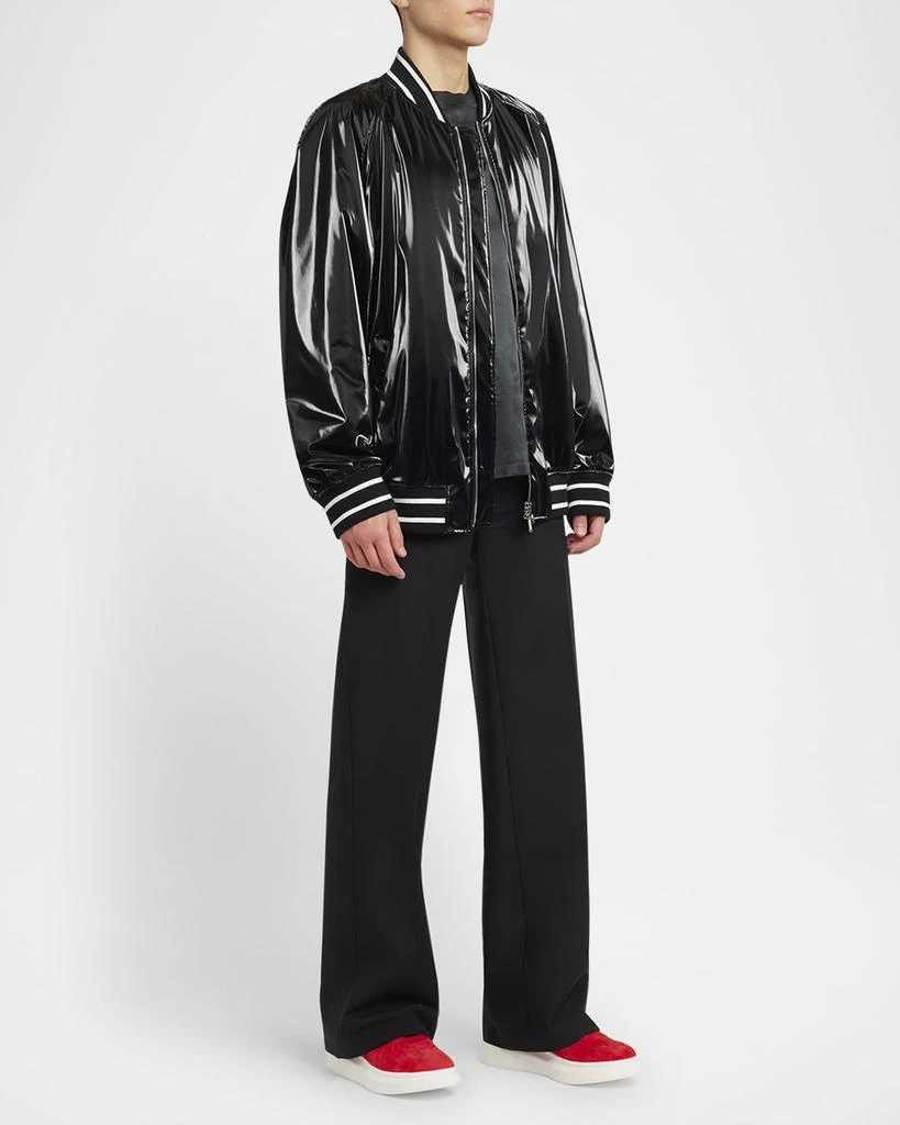 Alexander McQueen Men's Liquid Vinyl Bomber Jacket 2