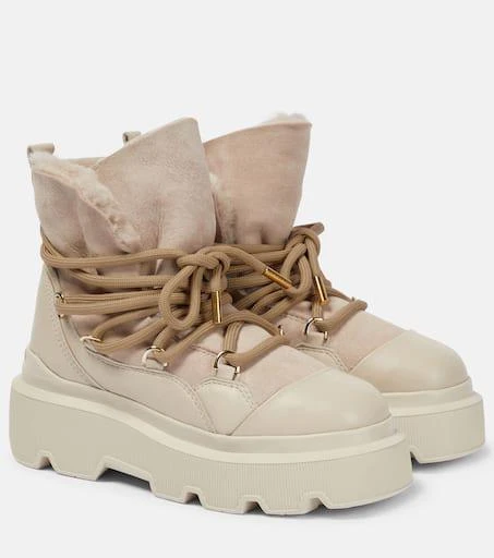 INUIKII Endurance shearling-lined suede boots 1
