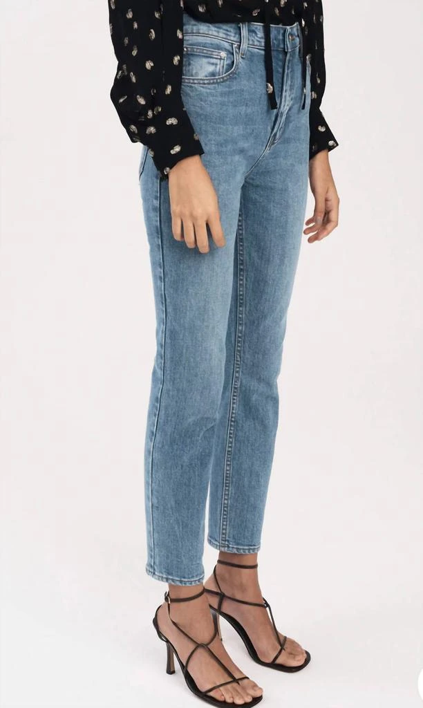 Derek Lam Eden 5 Pocket Slim Straight Leg Jean In Medium Dark Wash 3