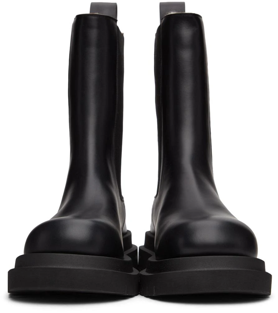 Bottega Veneta Black Shearling Lug Chelsea Boots 2