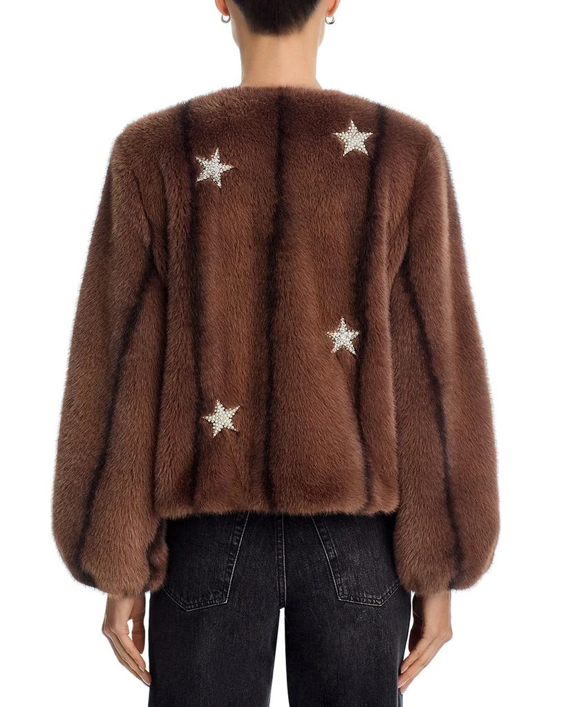 Cinq à Sept Benson Mixed Star Faux Fur Jacket 5