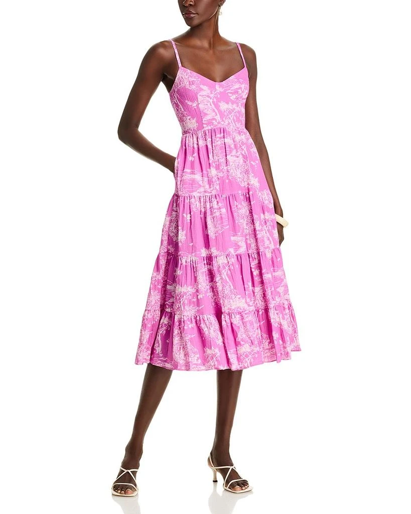 AQUA Toile Tank Midi Dress - Exclusive 1