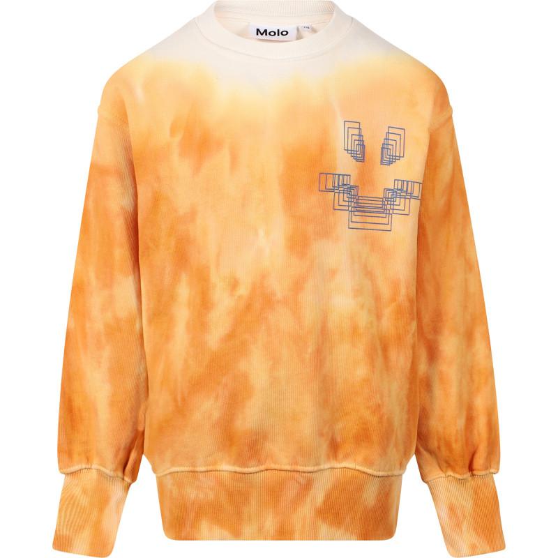 MOLO Logo sweatshirt in sunset orange