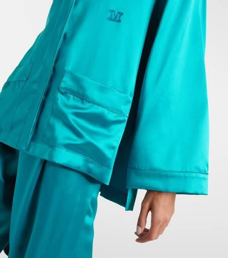 Max Mara Elegante Vasaio silk pajama shirt 5