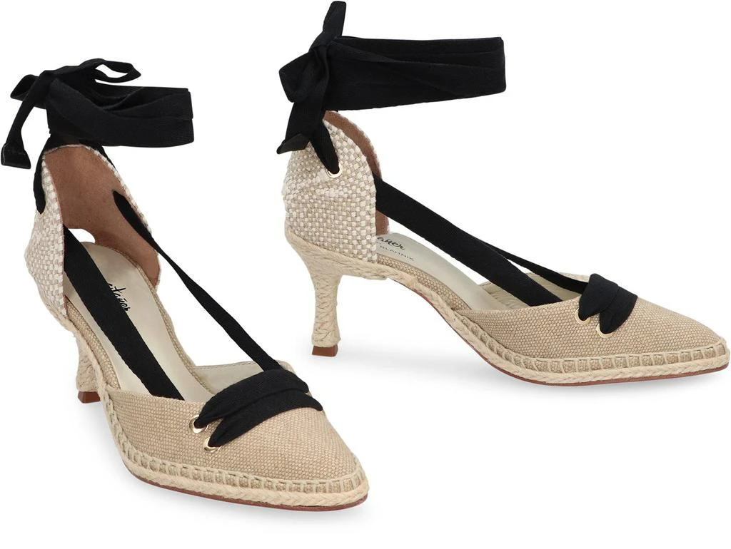 CASTAÑER Castañer Castaner X Manolo Blahnik - Casta Canvas Heel Espadrilles 3