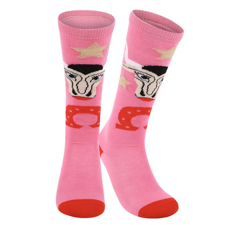 Raspberry Plum Buffalo socks in pink 1