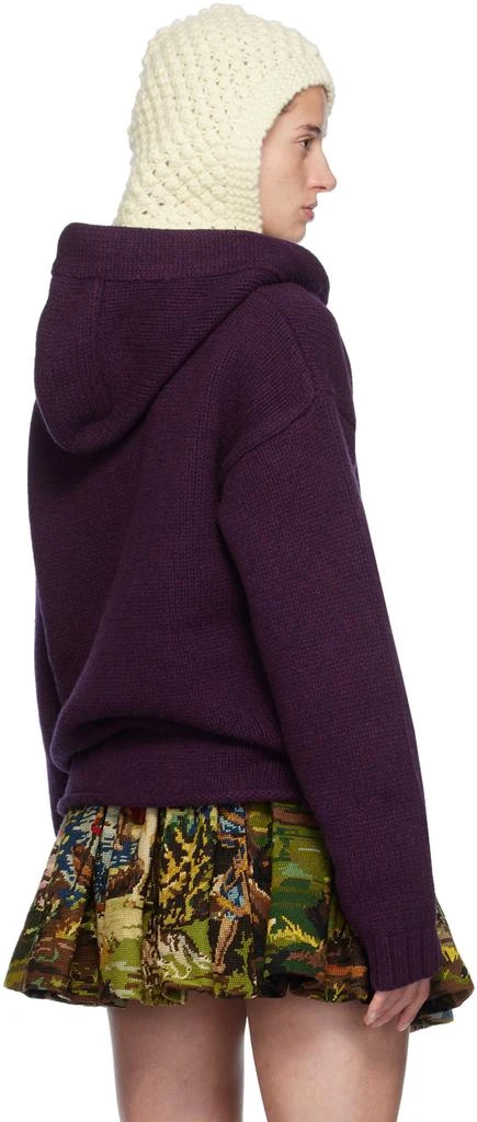 JW Anderson Purple Anchor Logo Hoodie 3