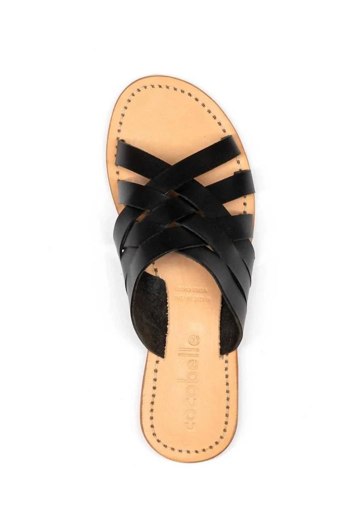 Cocobelle Siena Leather Sandal In Black 2