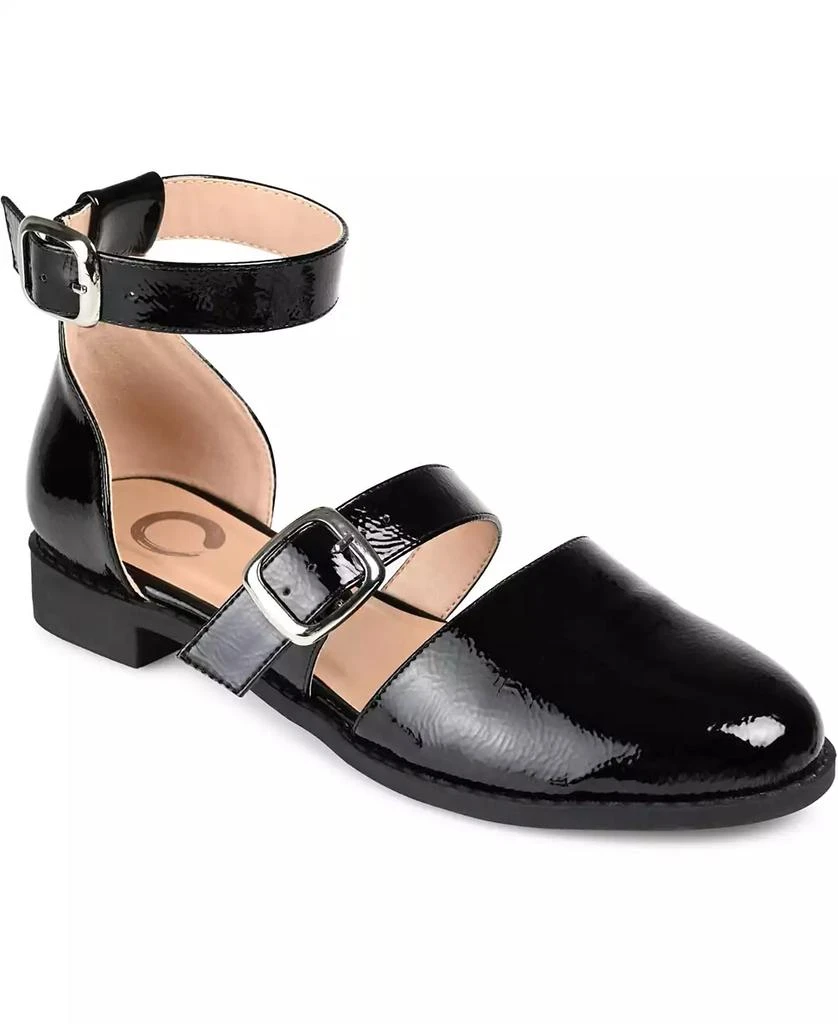 Journee Collection Women's Constance Double Buckle Flats 1