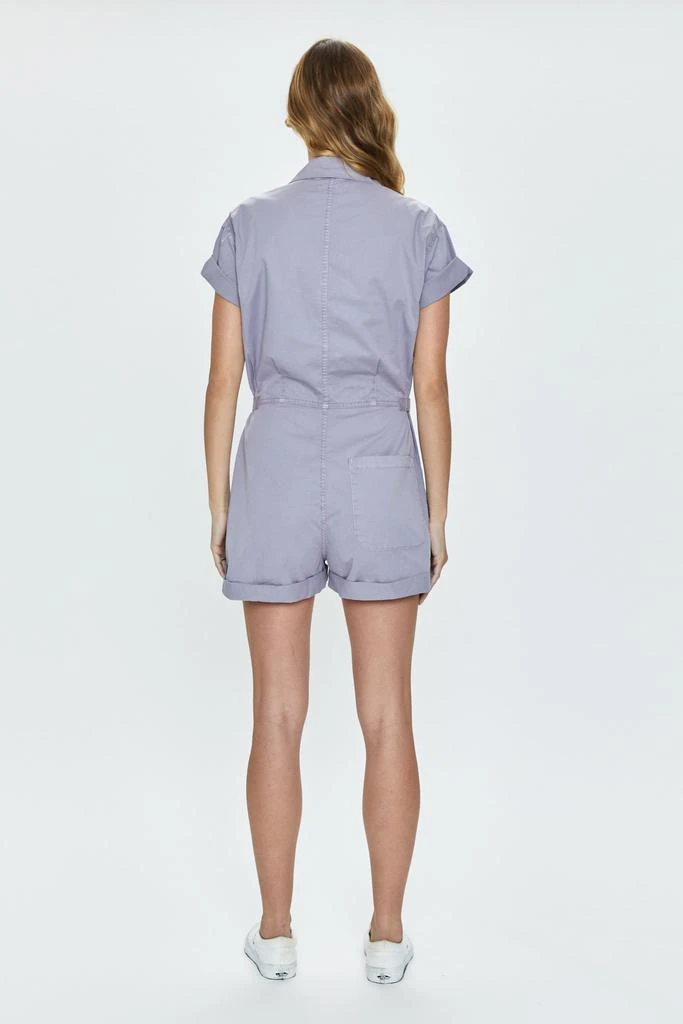 Pistola Denim Parker Short Sleeve Romper - Plumeria 3