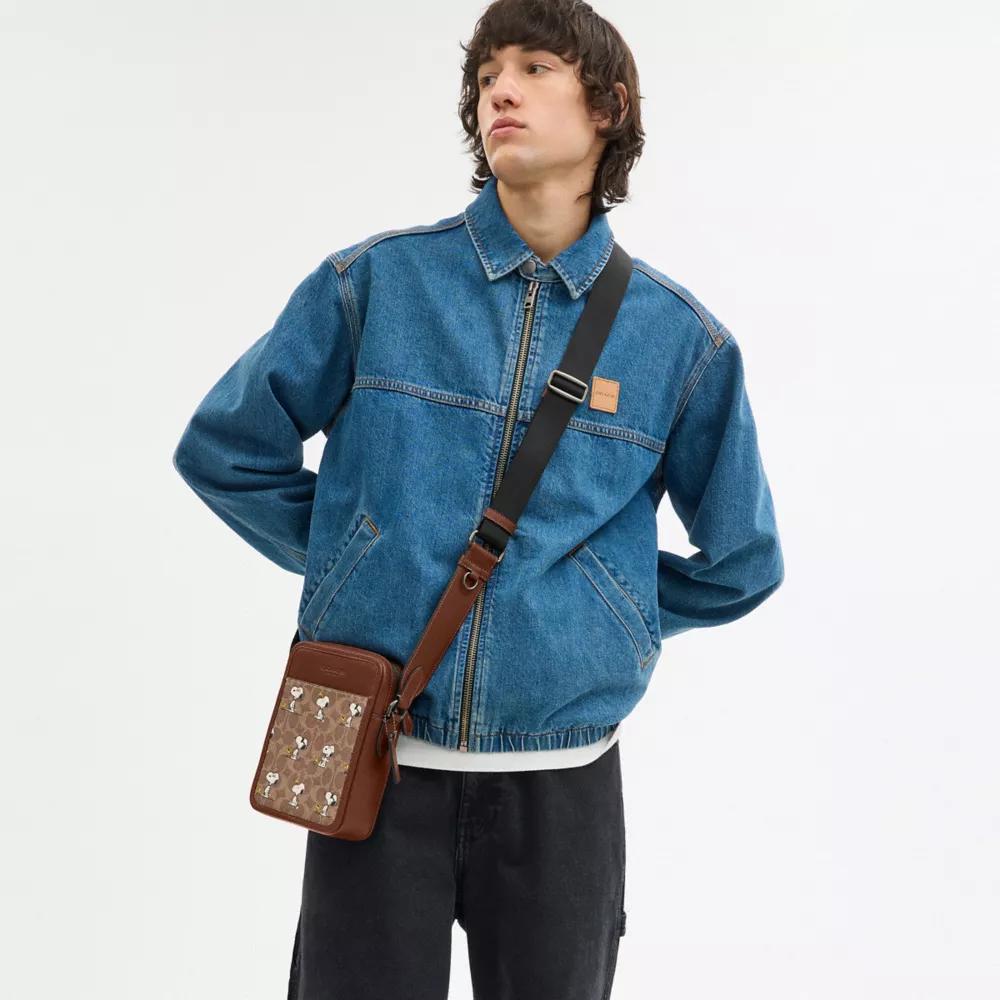 Shop Coach X Peanuts Sullivan Crossbody Bag In Signature