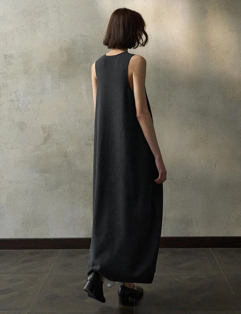 Pixie Market Black Knit Cocoon Midi Dress 4