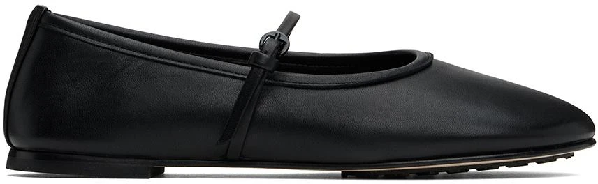 Dear Frances Black Balla Strap Ballerina Flats 1