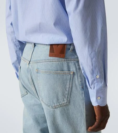 Valentino Jacquard-trimmed wide-leg jeans 6