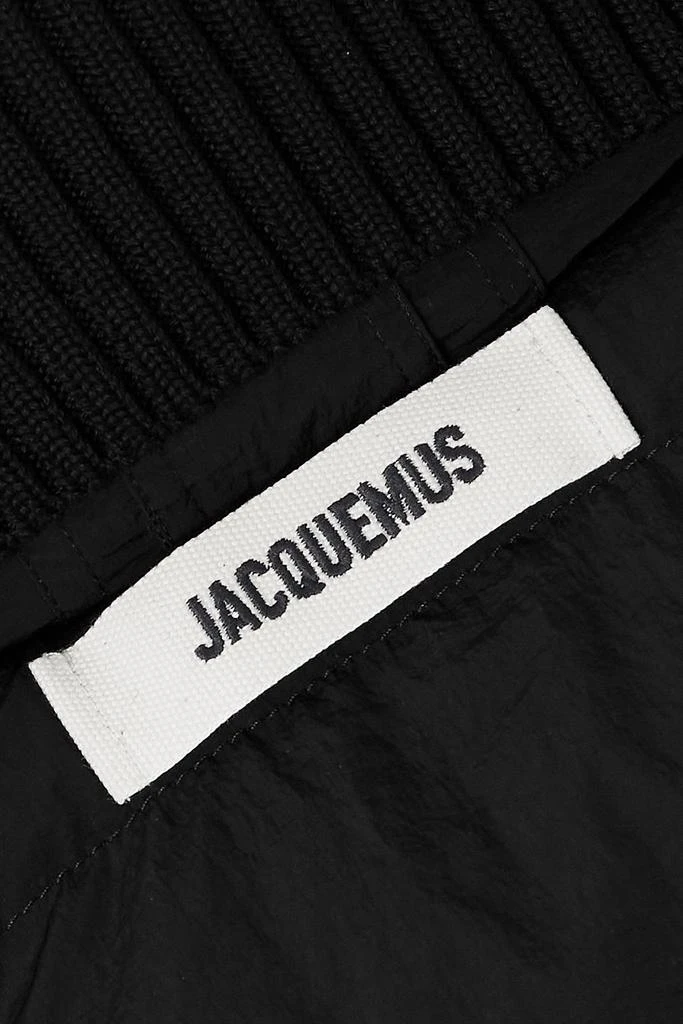 Jacquemus Caraco layered ribbed-knit and quilted shell jacket 4