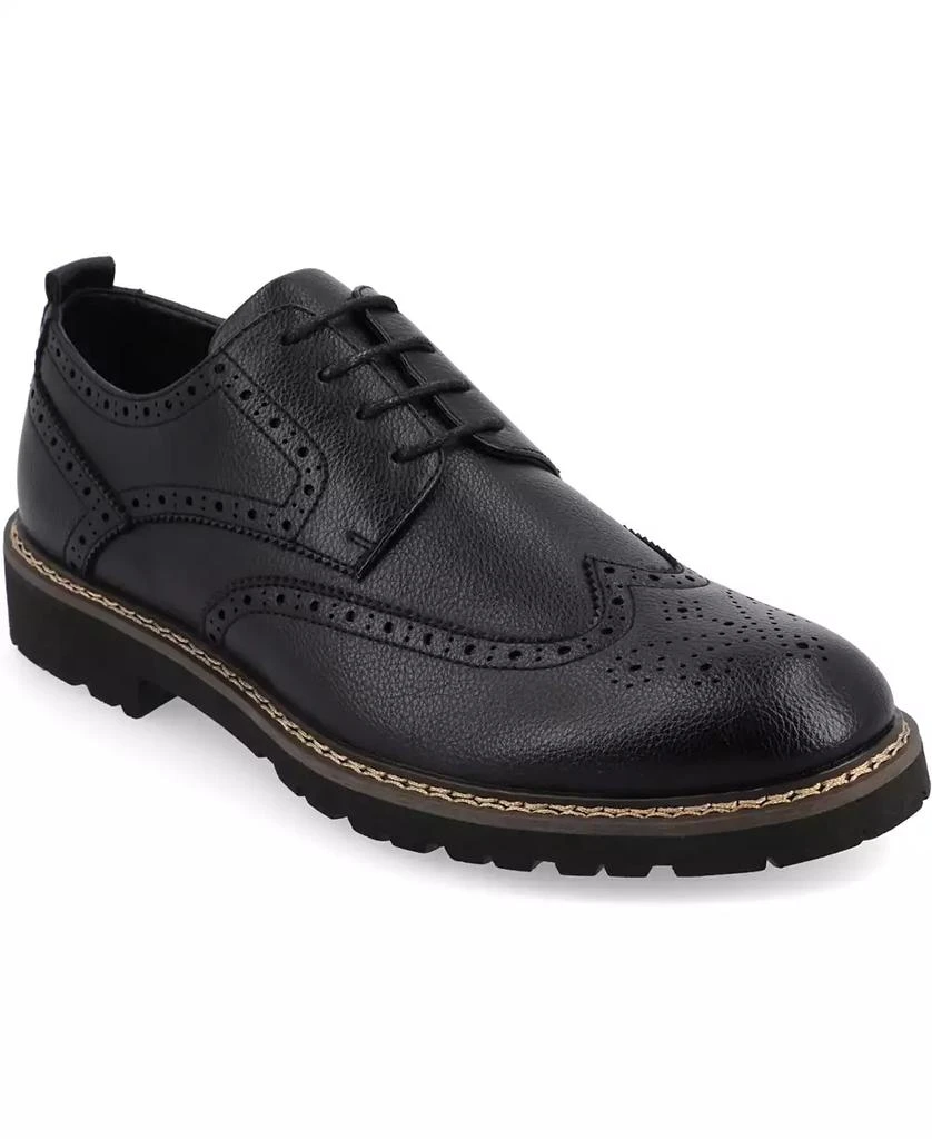 Vance Co. Men's Campbell Tru Comfort Foam Wingtip Lace-Up Derby Shoes 1