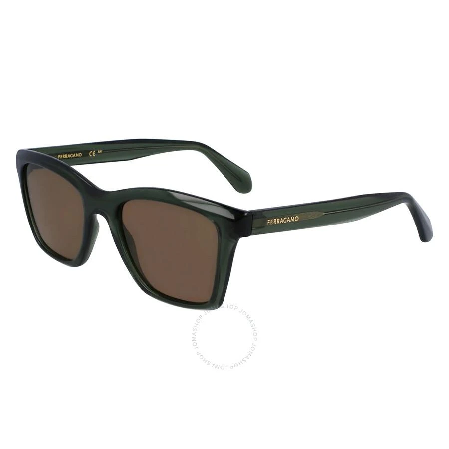 Salvatore Ferragamo Brown Square Unisex Sunglasses SF2001S 320 54