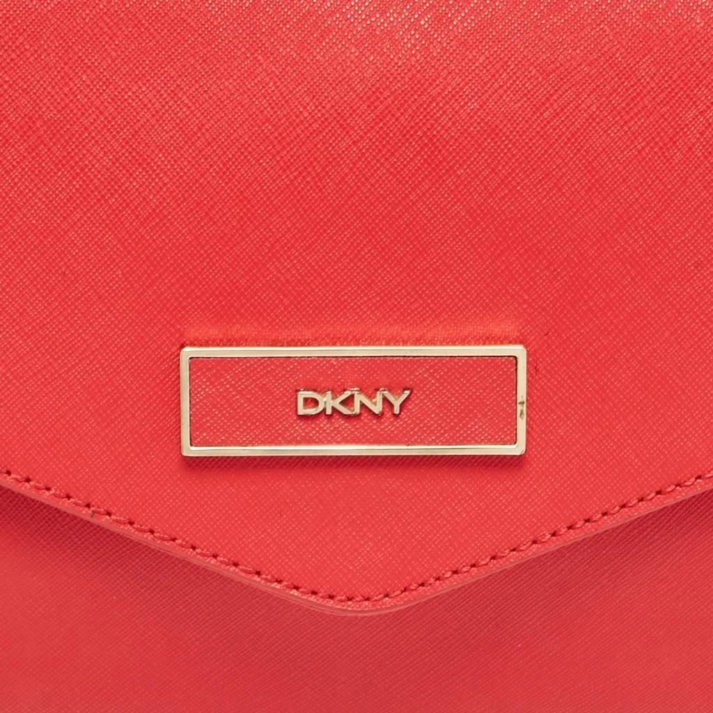 DKNY DKNY Red Leather Logo Flap Shoulder Bag 5