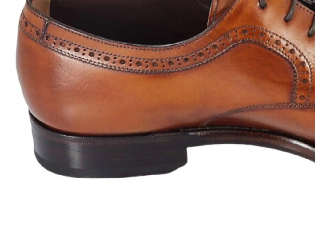 Salvatore Ferragamo Men
s Tullio Leather Derby Shoes In Brown 2