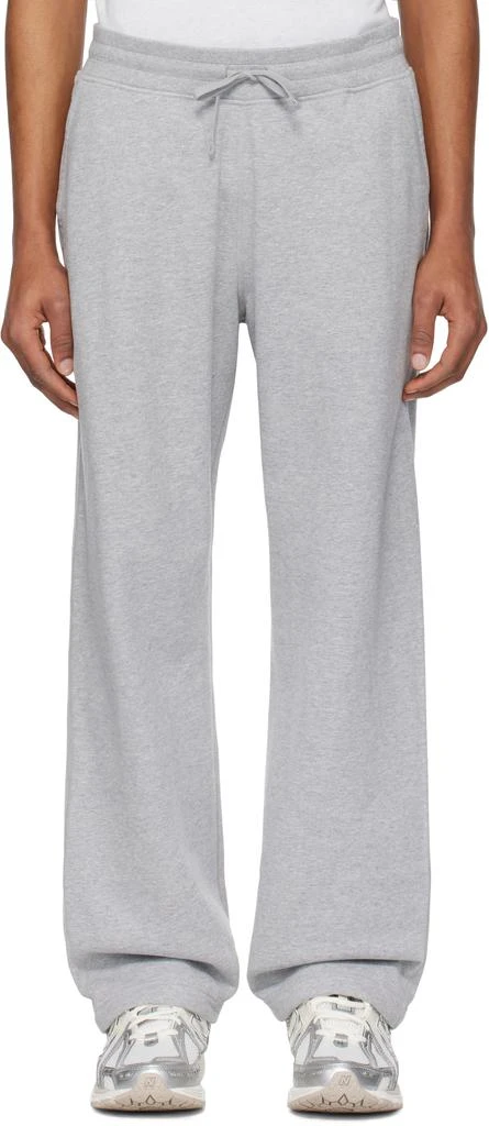 REIGNING CHAMP Gray Midweight Terry Relaxed Sweatpants 1