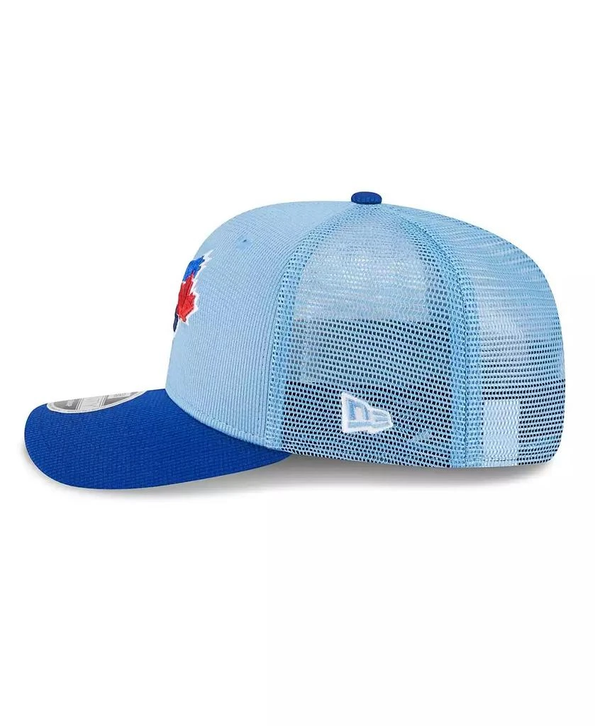 New Era Men's Powder Blue/Royal Toronto Blue Jays 2025 Batting Practice 9SEVENTY Stretch-Snap Trucker Hat 3