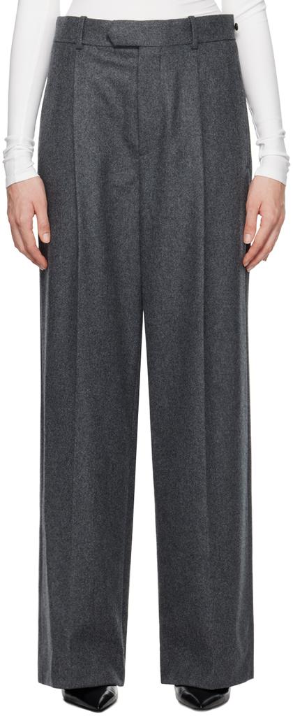Carven Gray Wide Leg Trousers