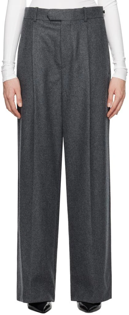 Carven Gray Wide Leg Trousers 1