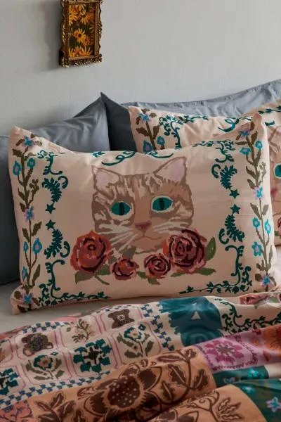 Urban Outfitters Raya Breezy Cotton Percale Sham Set 1