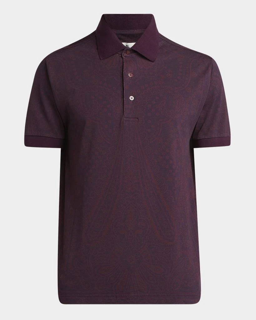 ETRO Men
s Subtle Paisley Polo Shirt 1
