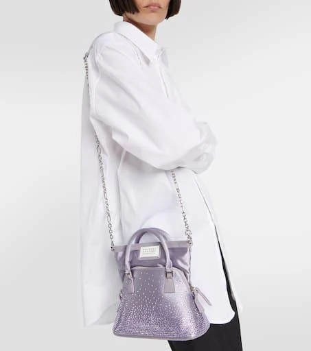MAISON MARGIELA 5AC Classique Micro satin shoulder bag 6