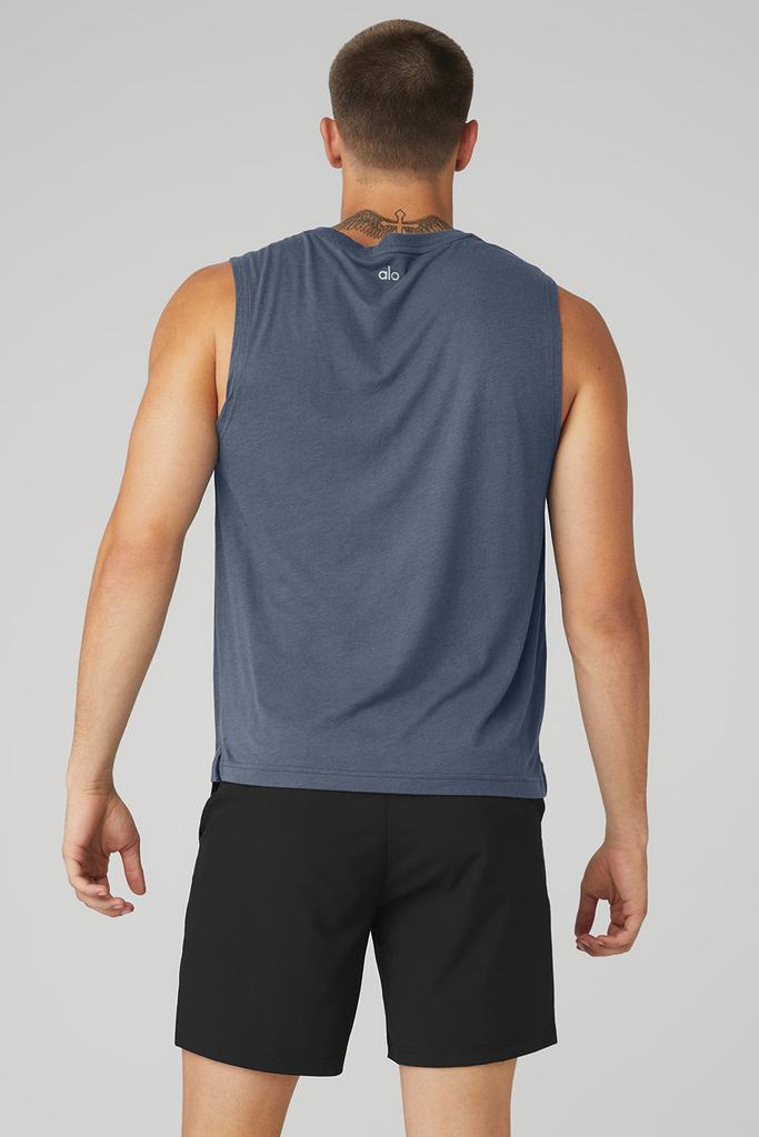 Alo Yoga The Triumph Muscle Tank - Bluestone