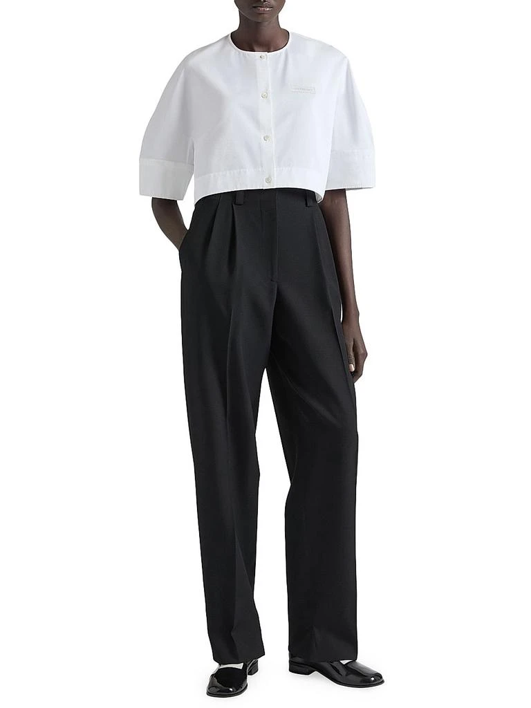 Givenchy Cropped Shirt in Poplin with Gros Grain 2