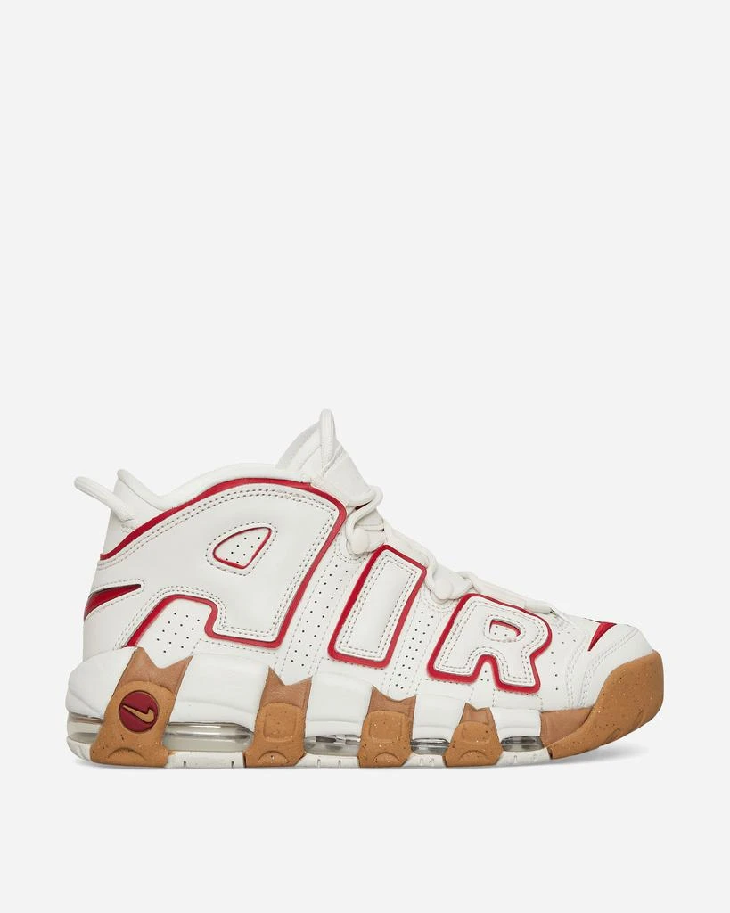 NIKE Women's Air More Uptempo Sneakers Phantom / Gym Red 2
