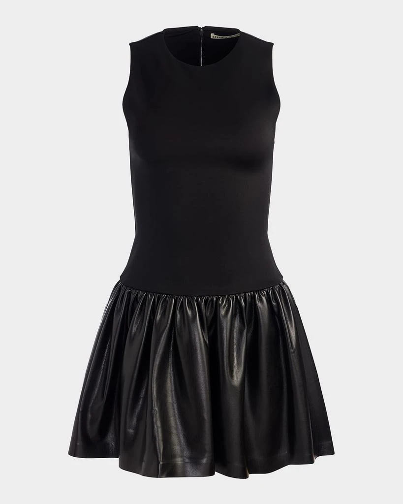 Alice + Olivia Ella Combo Drop-Waist Mini Dress 1