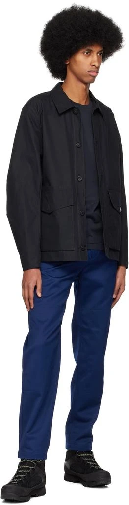 Stone Island Navy Patch Long Sleeve T-Shirt 4