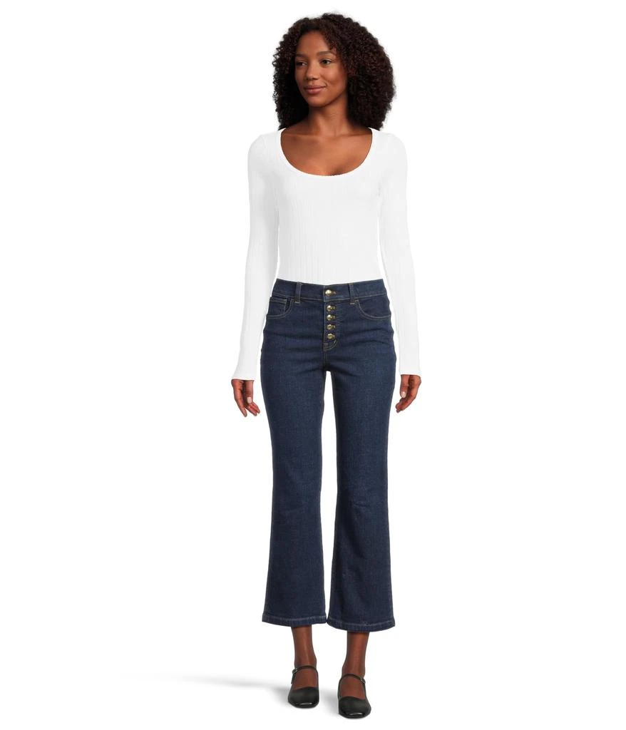 Madewell Kick Out In Rinse With Patch Pocket In Larkspur 5