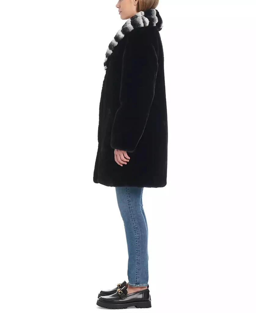 JONES NEW YORK Women's Faux-Fur Shawl-Collar Coat 3