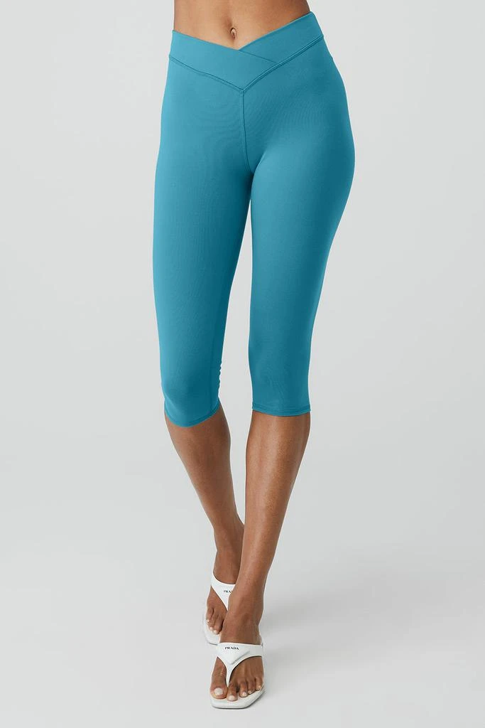 Alo Airbrush V-Cut Define Capri - Blue Splash 1