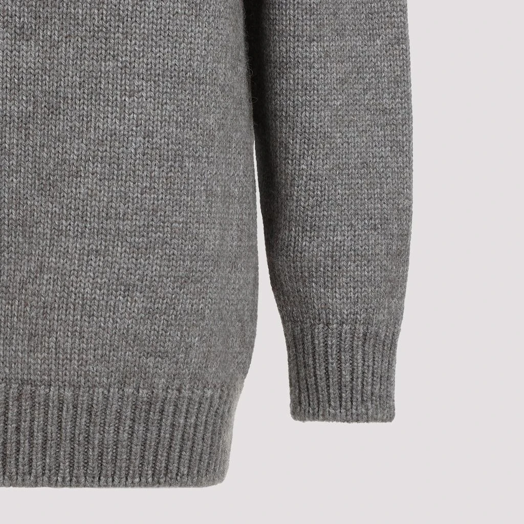 The Row Light Sage Elu Alpaca and Silk Sweater 4