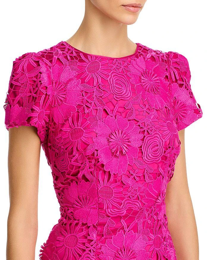 Milly Tahlia Cady Lace Short Sleeve Midi Dress 2