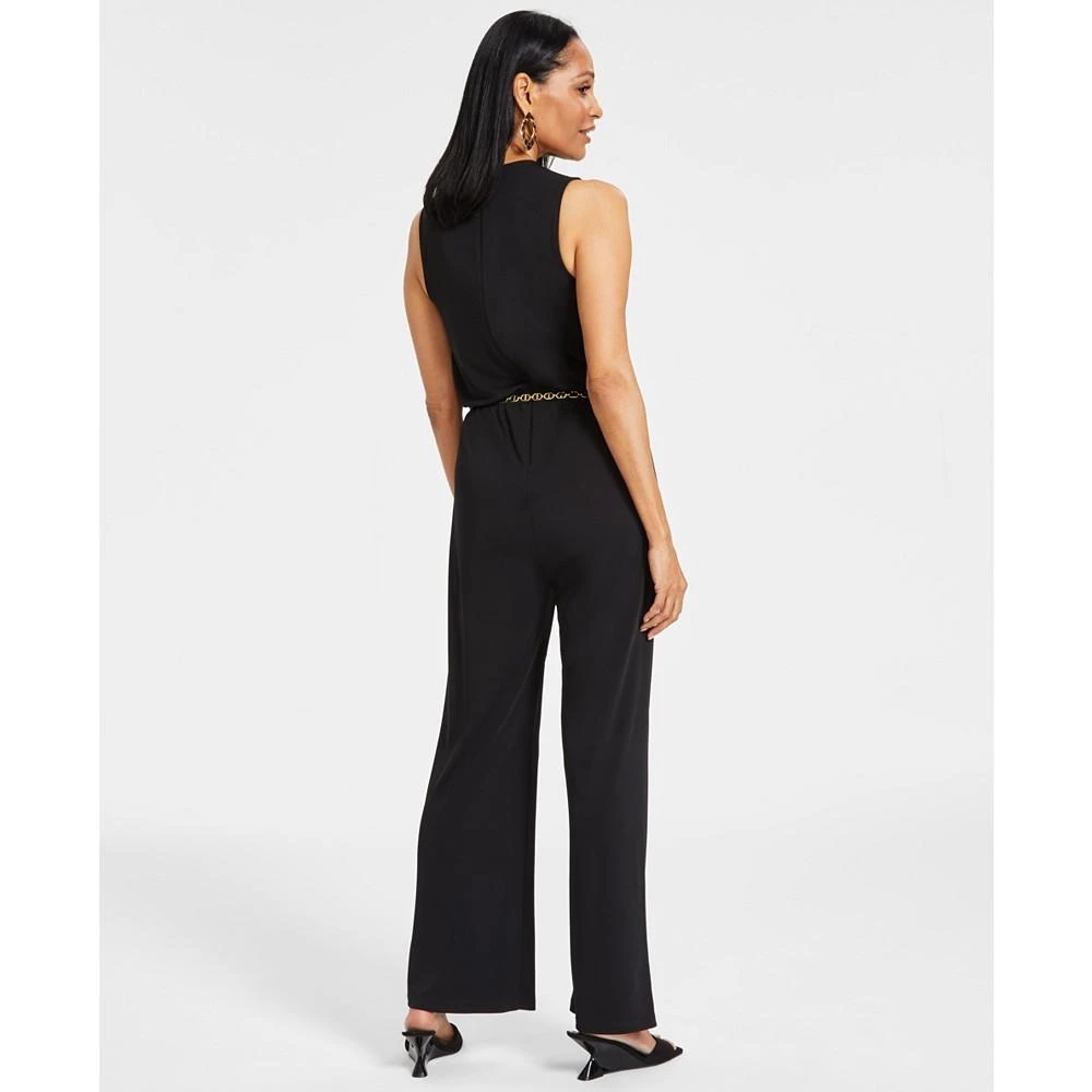 INC International Women's Chain-Belt Jumpsuit, Created for Macy's 2